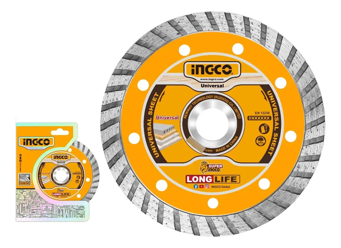 Disco Turbo 115mm 4 1/2 X 22.2mm Ingco Dmd031152