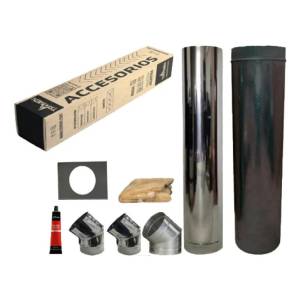 Kit Complemento Pared Tromen Enlozado 8puLG 20cm Salamandra