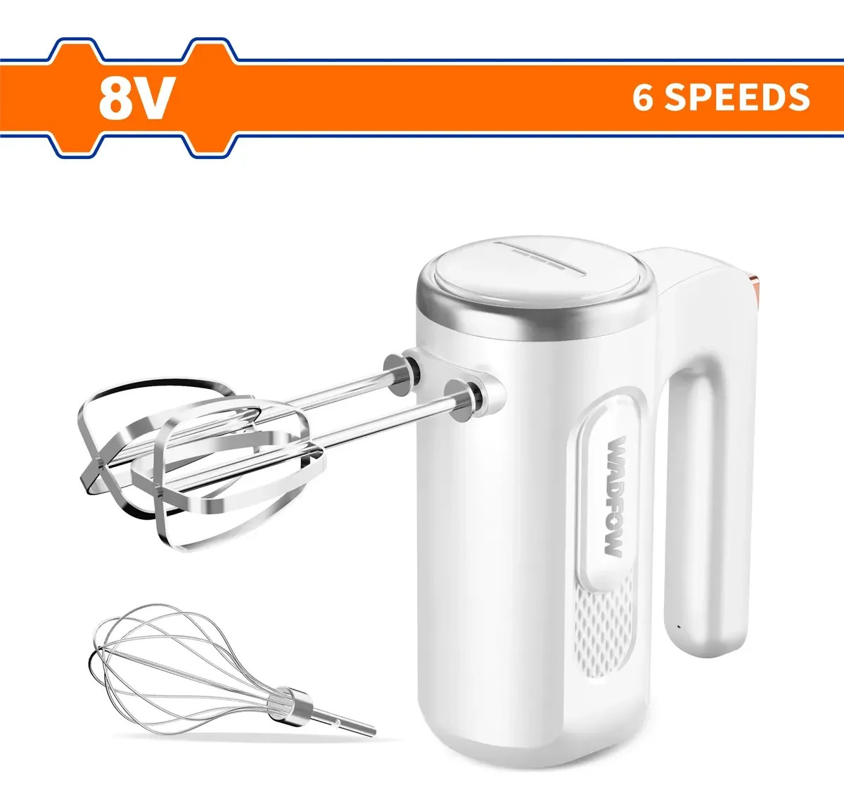 Batidora Mano 8v 6 Velocidades Recargable Usb Wadfow Wfm021t - Imagen 2