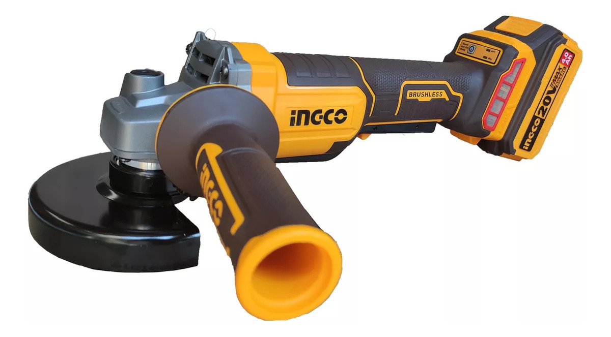 Amoladora Ingco 20v Con Bateria Y Accesorios Cagli2111561 - Imagen 3