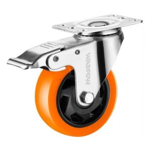 Rueda Giratoria Con Freno 3 Hasta 100 Kg Material Pp + Pvc