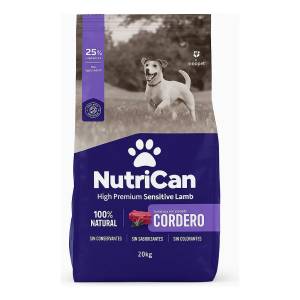 Alimento Comida Perro Nutrican Cordero Bocado Pequeño 20kg