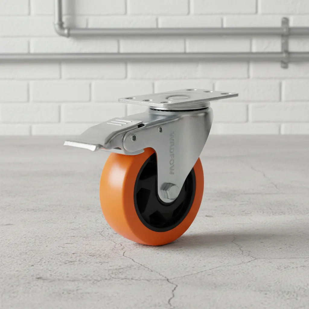 Rueda Giratoria Con Freno 3 Hasta 100 Kg Material Pp + Pvc - Imagen 3