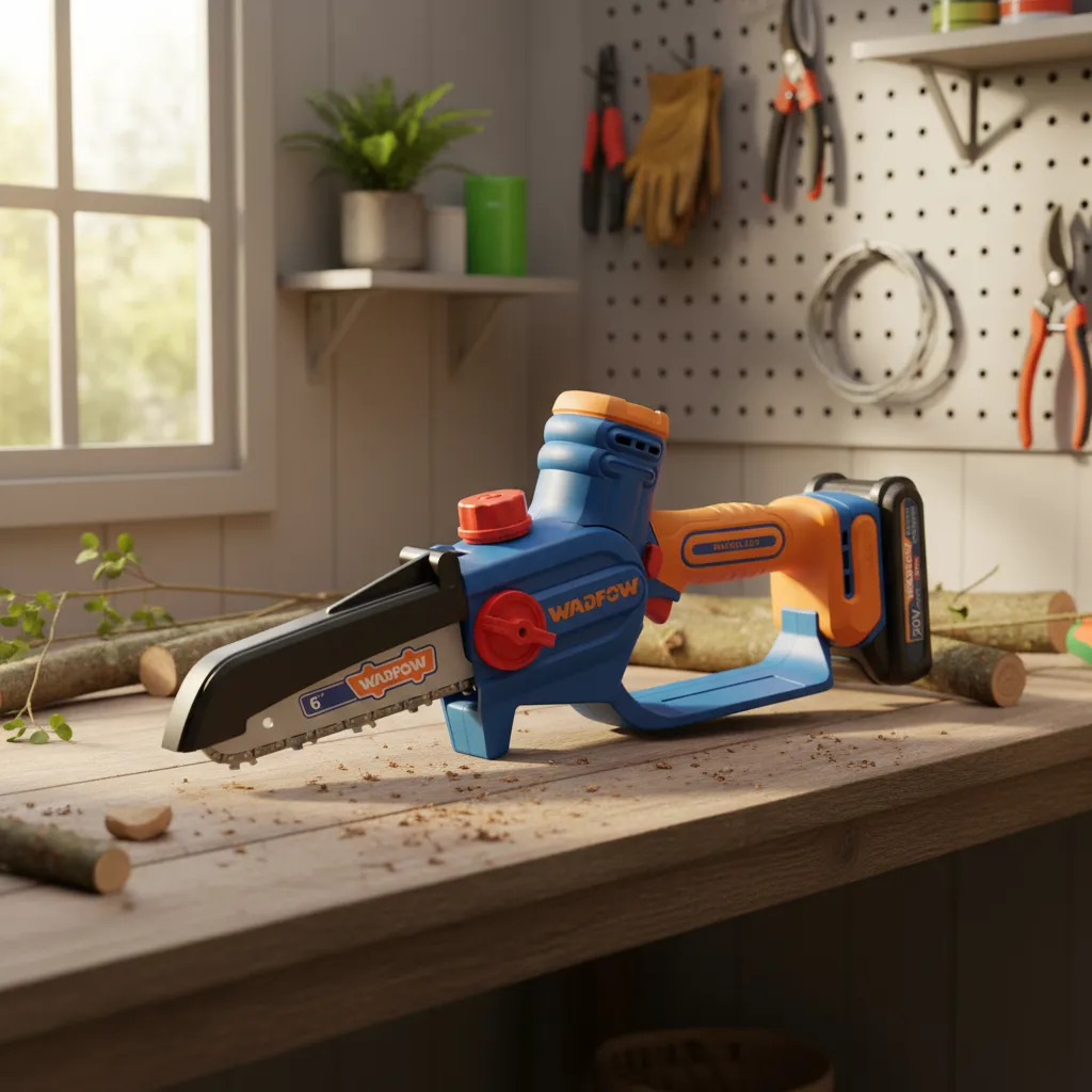 Mini Motosierra 6 Inalambrica 20v Accesorios Wadfow Wclp560 - Imagen 3