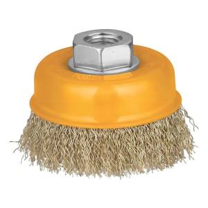 Cepillo Grata Alambre Ondulado Fino De 10cm Ingco Wb11001