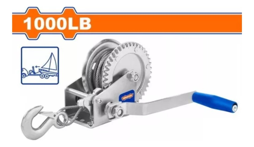 Malacate Manual Galvanizado 500kg Wadfow Wjw1101 - Imagen 2