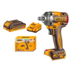 Llave De Impacto 20v 2.0ah + Accesorios Ingco Ciwli20455