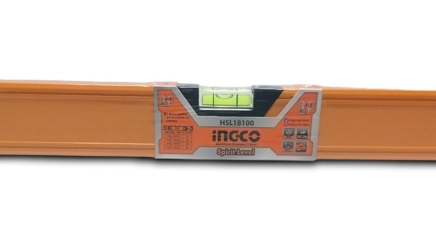 Nivel De Mano Aluminio 40 Cm 2 Burbujas Ingco Hsl58040 - Imagen 3
