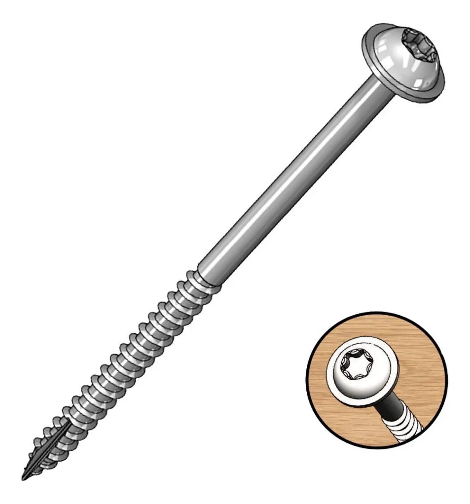 Tornillos Torx 2 1/2 Pulgadas 64mm Milescraft X50 Unidades - Imagen 2
