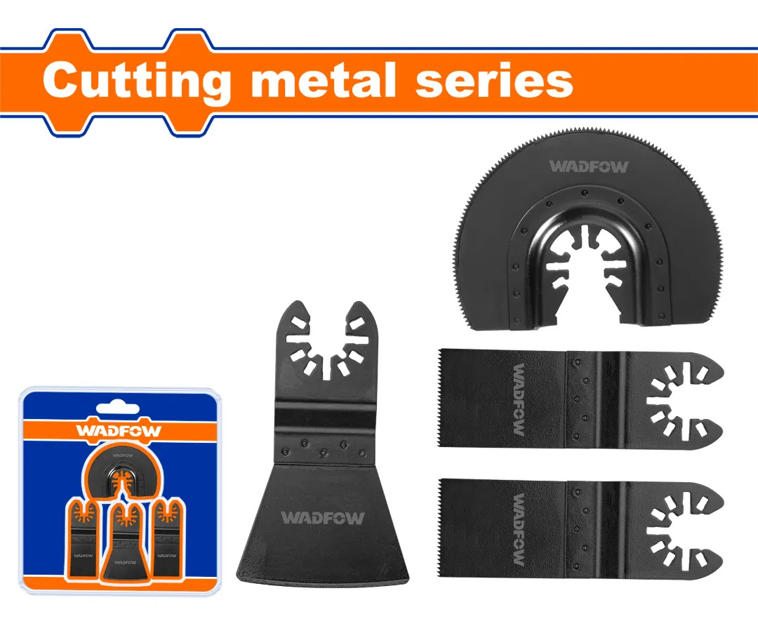 Set X 4 Sierras Corte Metal Maquina Multifuncion Wadfow - Imagen 2