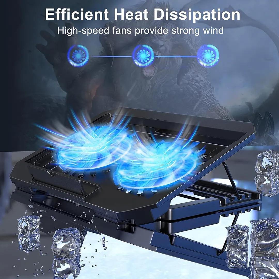 Bandeja Cooler Gamer Xtrike Me Fn-818 2 Fan - Imagen 4