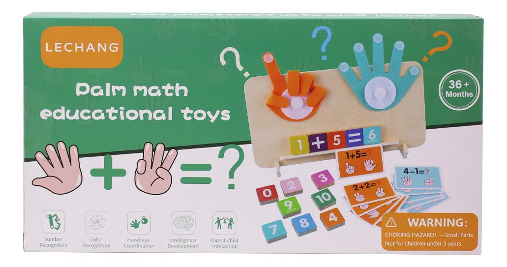 Tablero Infantil Suma Y Resta Montessori Con Manos - Imagen 3