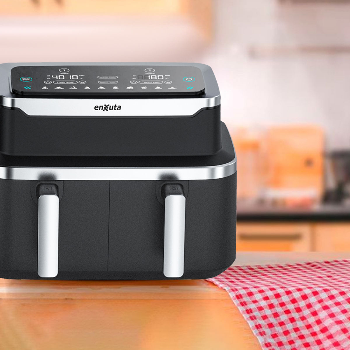 Freidora De Aire Enxuta Sdaenxfsa2222 Negra 9l 1300w Negro - Imagen 8