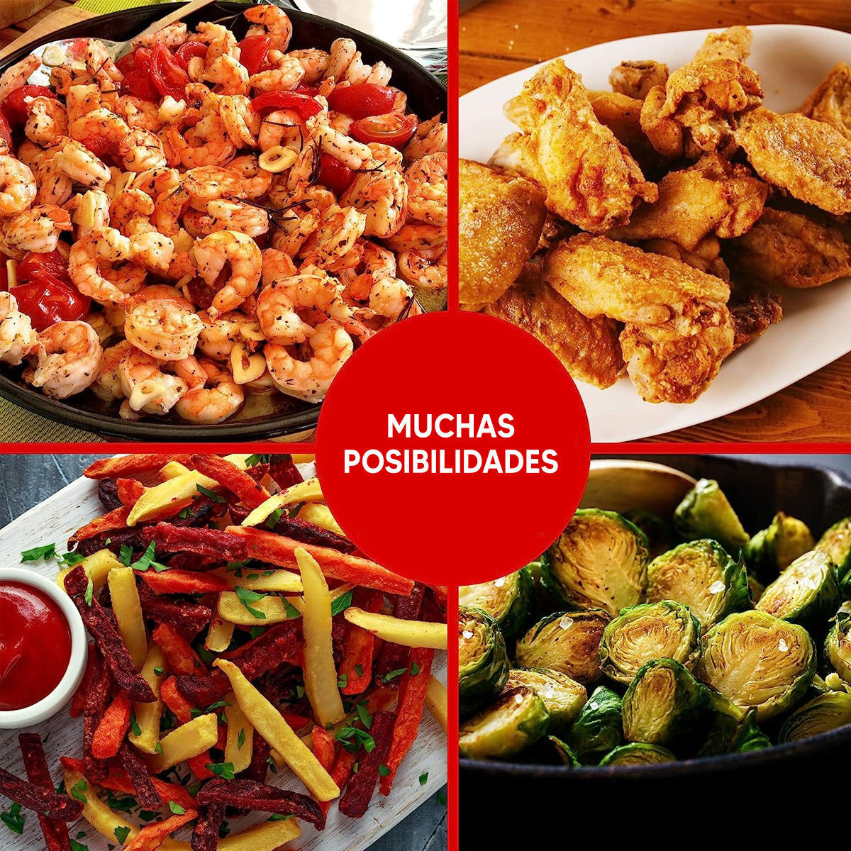 Freidora De Aire Enxuta Sdaenxfsa2222 Negra 9l 1300w Negro - Imagen 6