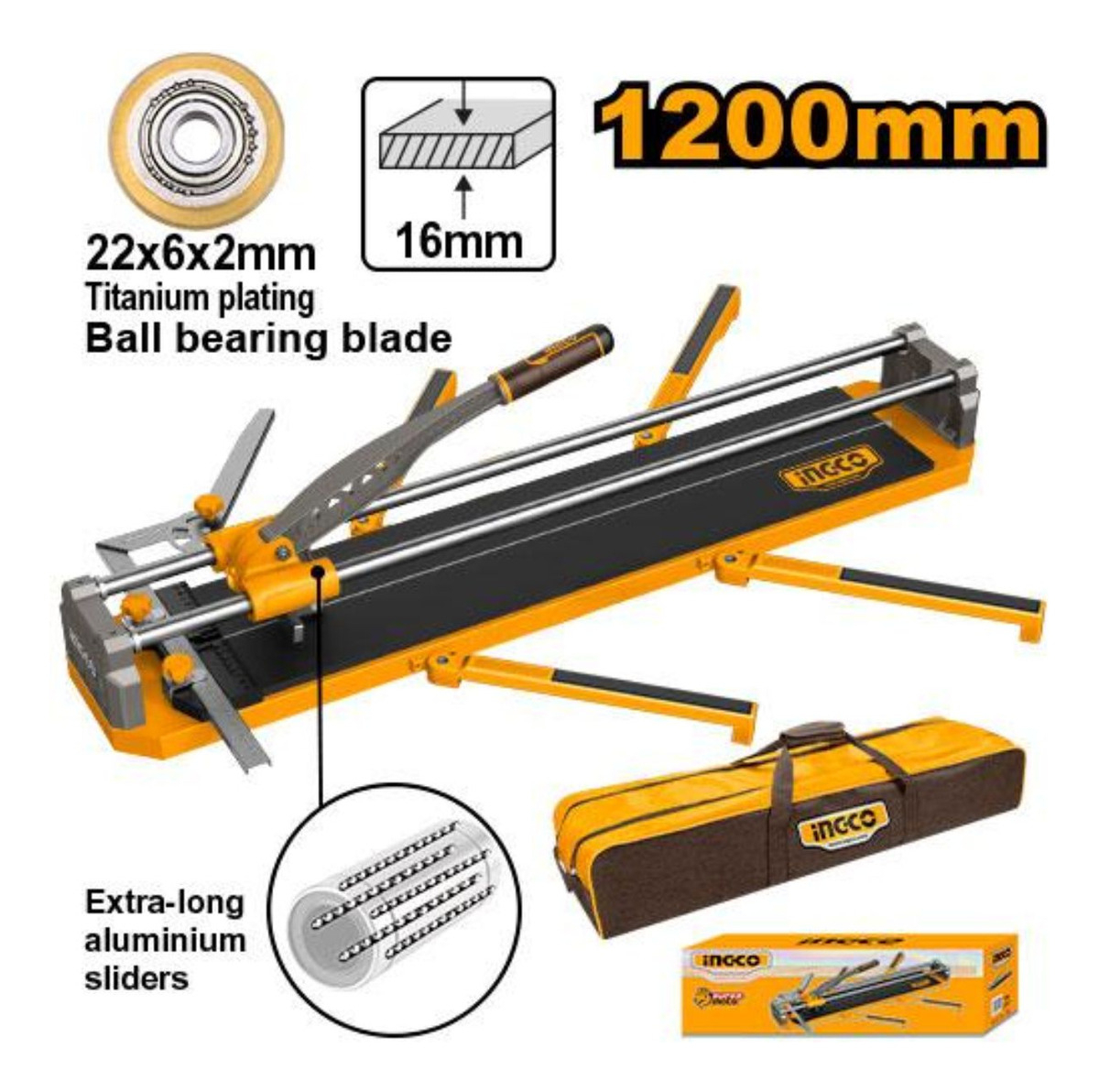 Cortadora De Cerámica 1200mm Ingco Htc041201 - Imagen 2