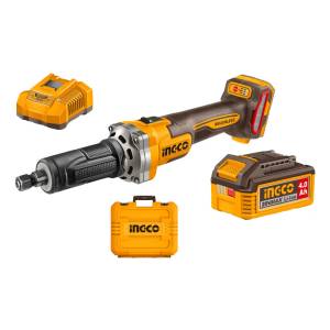 Amoladora Recta 20v Puntas 2 Bat 4.0ah Ingco Cdgli20012