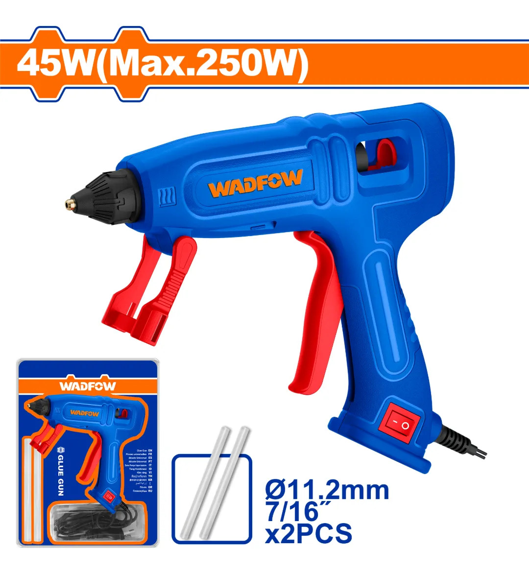 Pistola De Silicona Caliente 45w Wadfow Wgl4608 - Imagen 2