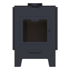 Calefactor Salamandra Estufa Tromen P11000 Leña Kit Acero 6