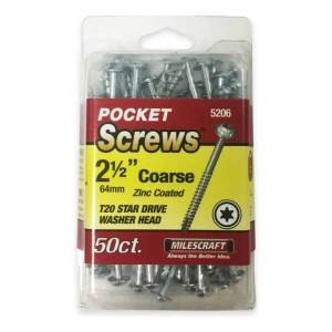 Tornillos Torx 2 1/2 Pulgadas 64mm Milescraft X50 Unidades