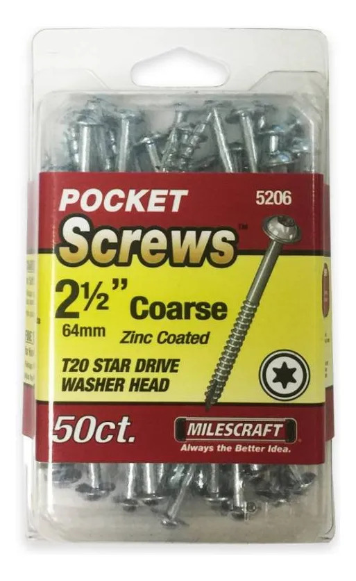 Tornillos Torx 2 1/2 Pulgadas 64mm Milescraft X50 Unidades