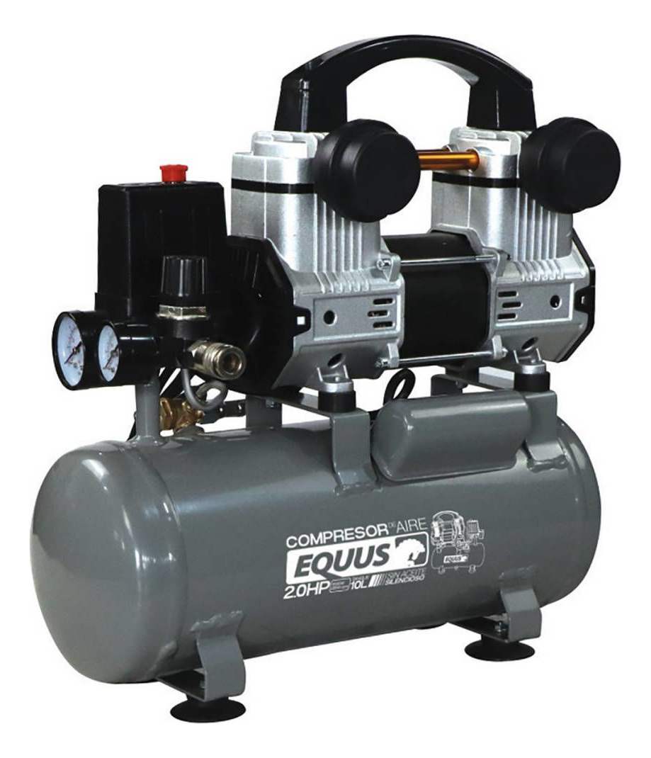 Compresor De Aire 10l Silencioso Sin Aceite Equus Lj1100-8 - Imagen 3
