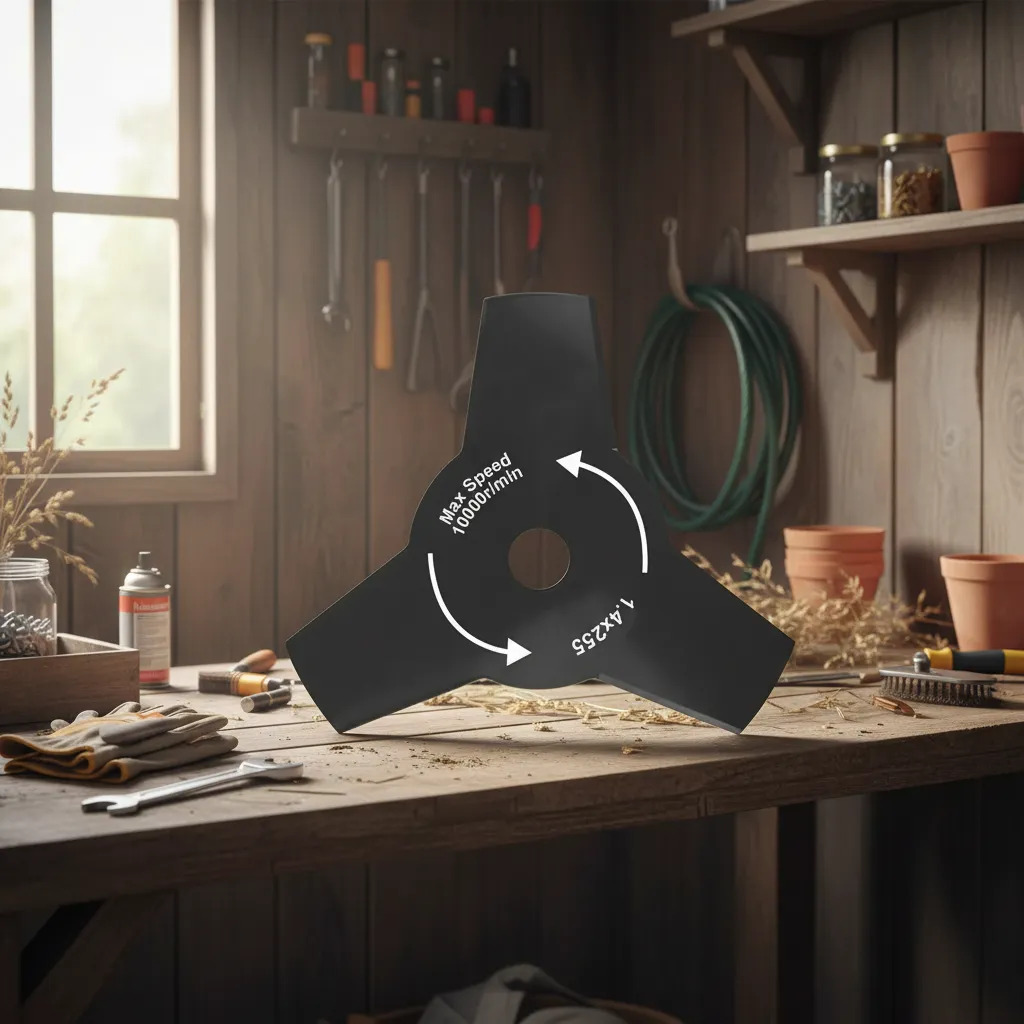 Cuchilla Disco 3 Puntas 10 Desmalezadora Wadfow Wdlp0501 - Imagen 3